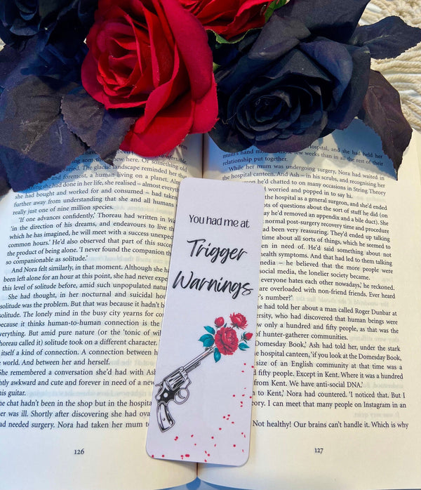 You Had Me At Trigger Warnings Bookmark – Hooked on a Book