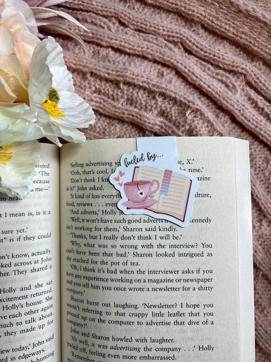 Fueled by Tea and Books Magnetic Bookmark