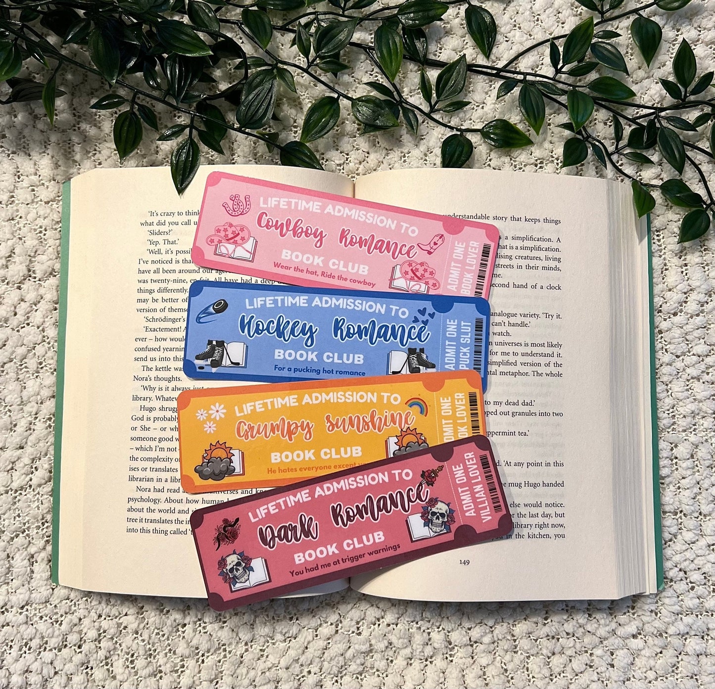 Book Club bookmarks