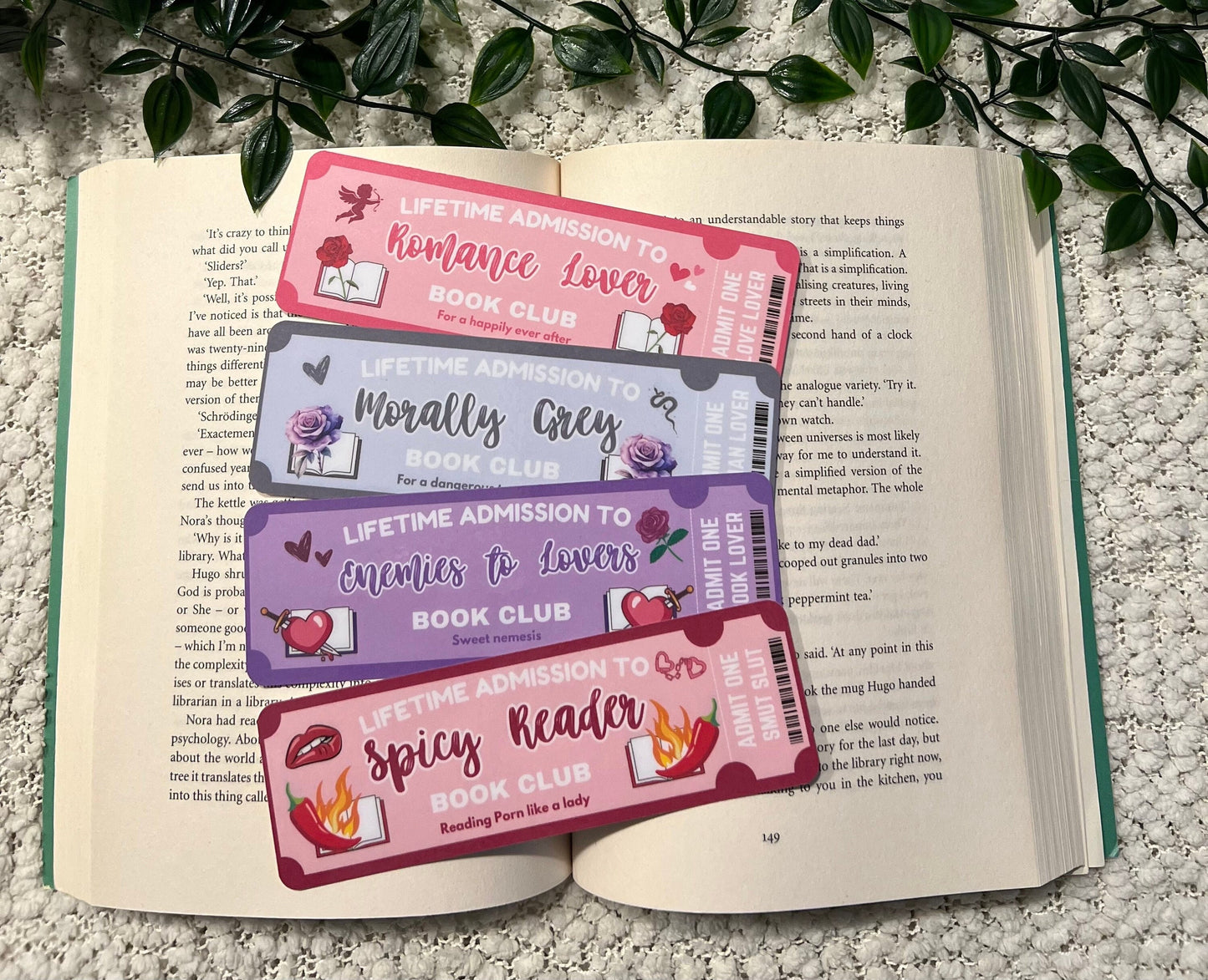Book Club bookmarks