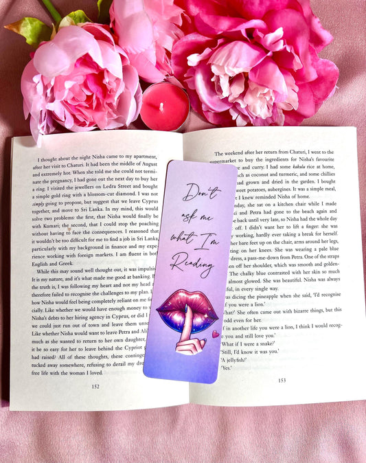 Don't ask me what I'm Reading Bookmark
