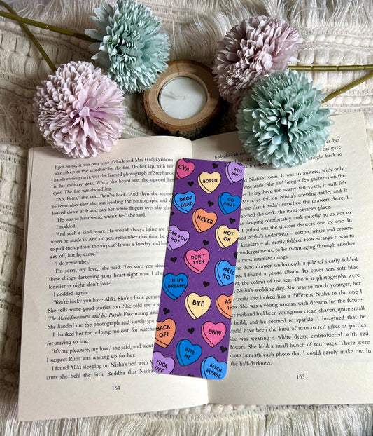 Sarcastic Heart Candy Bookmark