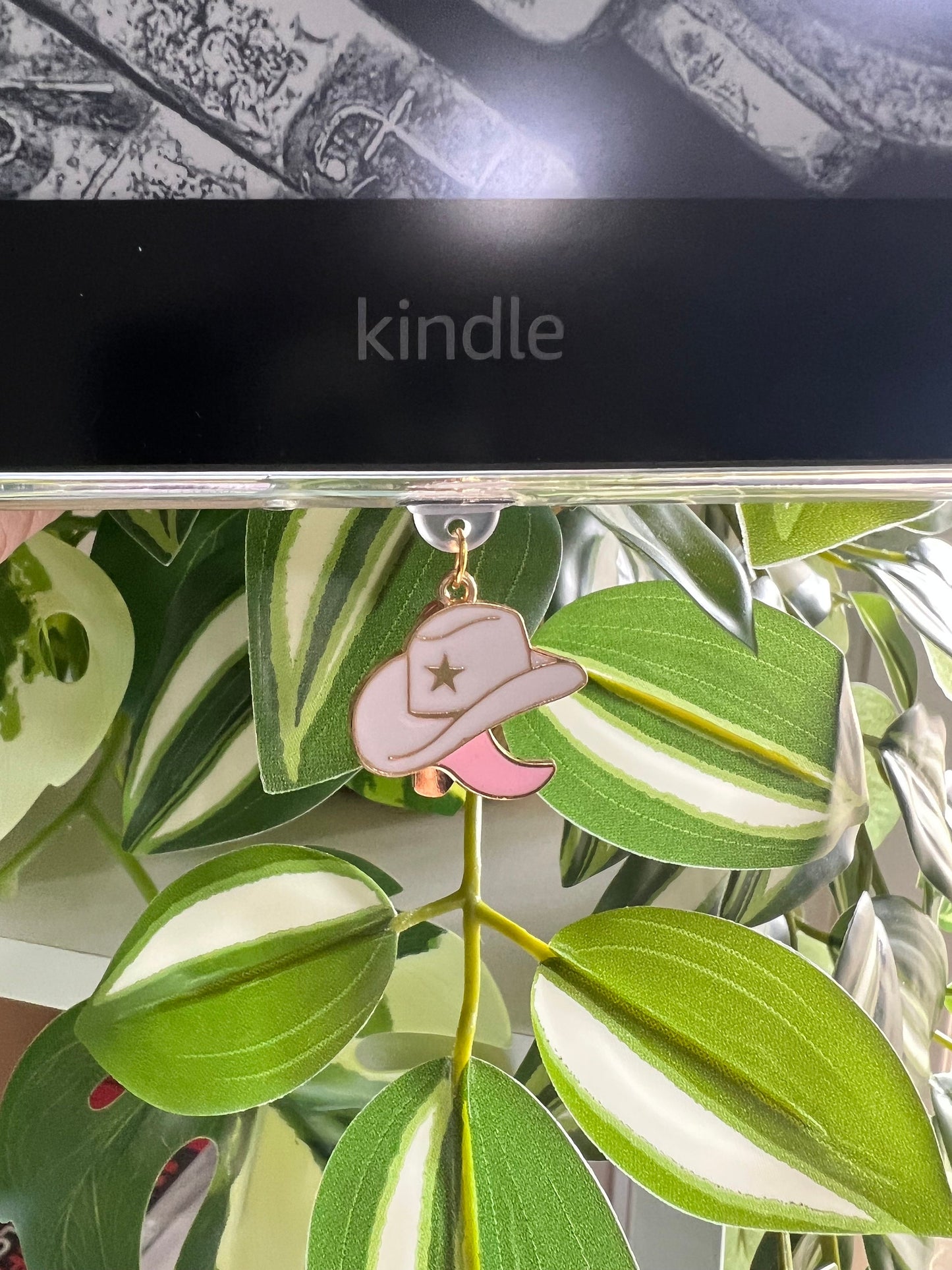 Kindle / E-Reader Charm Cowboy Hat and Boots