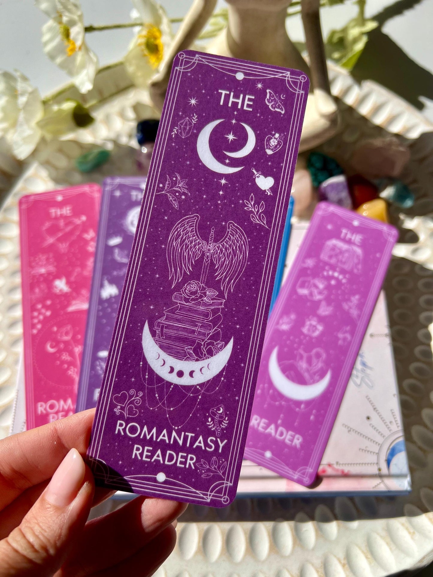 The Celestial Readers Bookmarks Set or Individual/ The Reader / The Never Ending TBR / Fantasy Reader / Romance Reader / Romantasy Reader