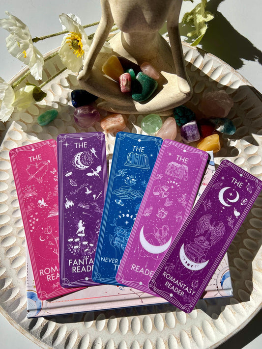 The Celestial Readers Bookmarks Set or Individual/ The Reader / The Never Ending TBR / Fantasy Reader / Romance Reader / Romantasy Reader